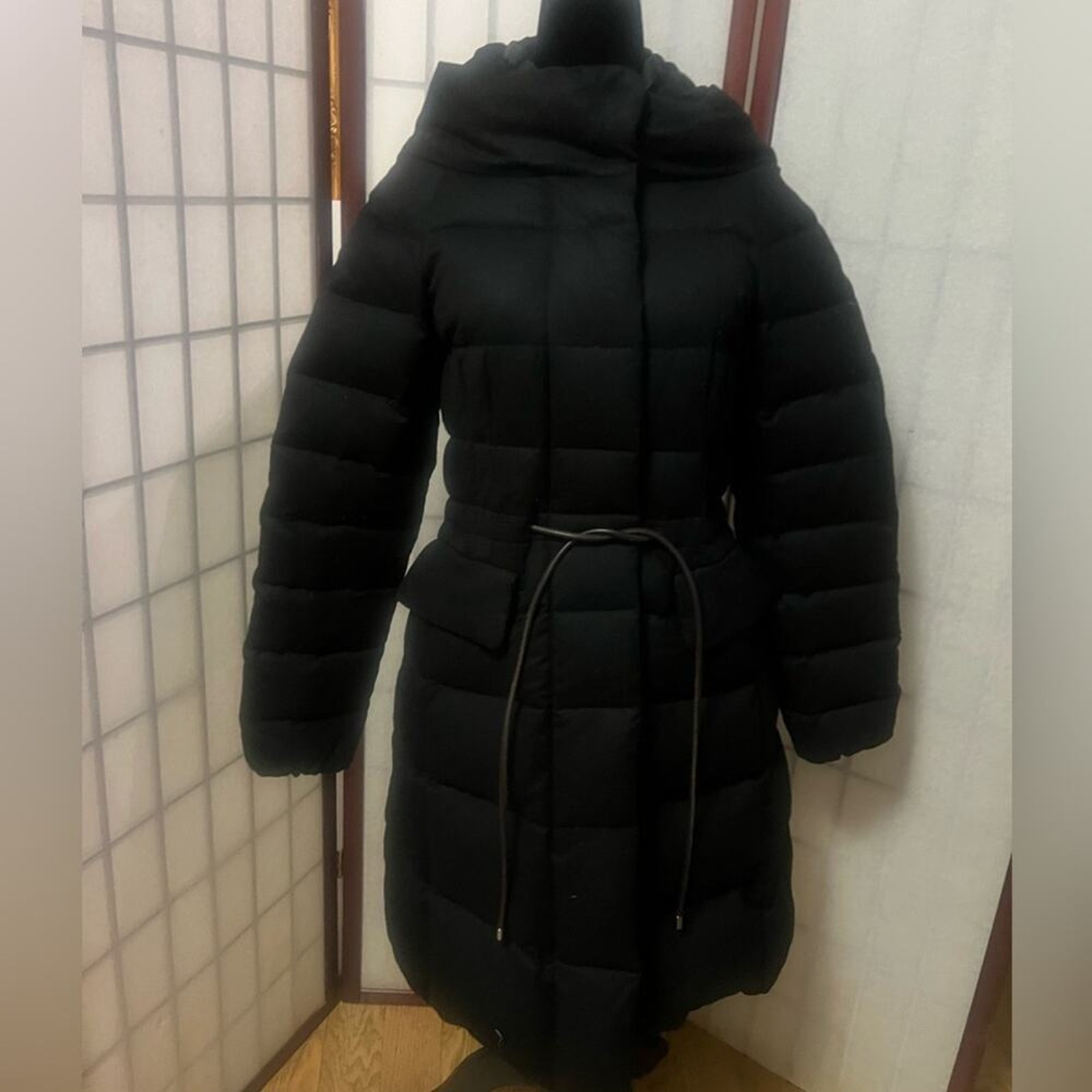 Moncler Hooded Drawstring Puffer Down Coat Nwot Size 2